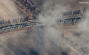 基輔城外俄軍「長蛇陣」多日未動 五角大廈證實確受烏軍打擊