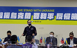 聲援烏克蘭不只出張嘴 朱立倫允：國民黨主管捐一個月所得