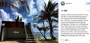 獲邀登太平島  CNN記者po文：台灣拼了