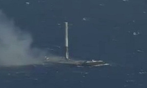 SpaceX升空 首度海上回收發射火箭