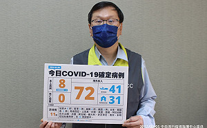 快訊》新增80例！本土8、境外72 莊人祥：桃園、高雄各增3例本土