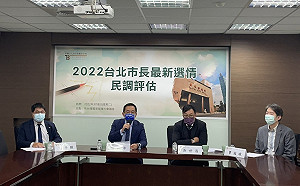 最新民調：2022台北市長選舉「三腳督」 37.1%受訪者認為民進黨勝選機率最高