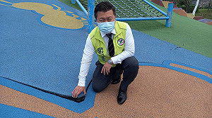 張志豪爭取1500萬元改善中和員山公園設施 今年8月底完工