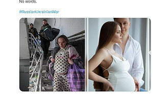 惡質俄羅斯！誣烏克蘭找模特兒假扮孕婦 推文遭下架