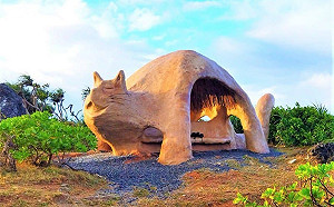 貓咪幫你遮太陽！貓鼻頭地景藝術涼亭超吸睛