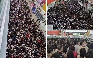 (影)中國確診者逛「廣交會」！廣州展館緊急封閉 5萬人受困畫面曝光