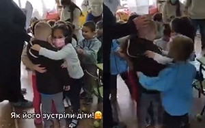 好暖！烏克蘭難民男孩逃來西班牙 幼兒園小朋友擁抱歡迎