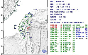 花東凌晨規模6.6、6.1強震！2分鐘2震全台有感 19縣市國家警報齊發