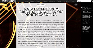 抗議北卡通過歧視LGBT法案 美搖滾歌手取消演唱會