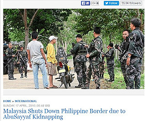 防阿布薩耶夫 馬來西亞封鎖菲律賓邊界