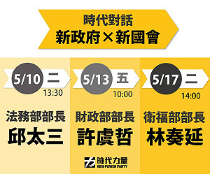 與部長有約 時力邀準閣員一起「時代對話」