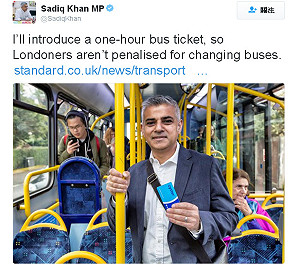 外媒：倫敦可能選出歐洲第1位穆斯林市長