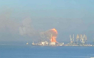 烏克蘭軍方證實 摧毀俄軍登陸艦「薩拉托夫號」