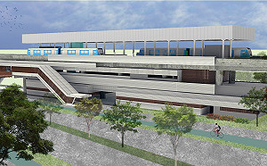 新北捷運鶯歌車站「通廊空橋」8月啟用