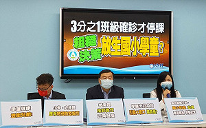 轟新停課標準隨便抓數字 藍黨團籲：國高中、國小以下做區隔