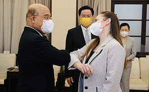 蘇揆：樂見台灣和瑞典直航 歐柏莉笑回：盼下次從斯德哥爾摩直飛