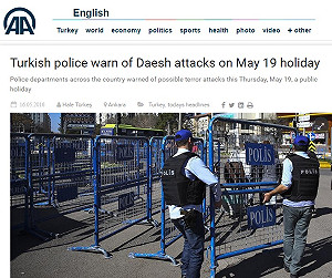 土耳其全國警示：IS可能在19日發動恐攻