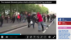 比利時5萬勞工怒上街頭反撙節  爆警民衝突
