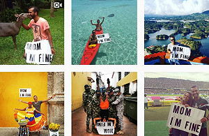 比利時男環遊世界  另類媽寶大字報報平安