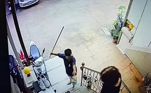 不滿狗叫　女持鐵條理論掌摑80歲嬤