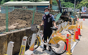 YouBike2.0烘爐地山下籃球場站啟用