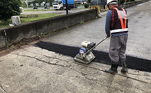 新北越堤道路面破損已緊急修復 要求北水處負起維管責任