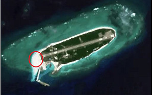 有圖有真相！太平島加長機場跑道 西端已開始填海造陸工程