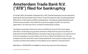 不敵制裁 俄羅斯所屬阿姆斯特丹貿易銀行破產
