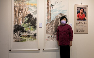 唐墨畫會新北藝文中心展出　山水、花鳥、書藝精采呈現