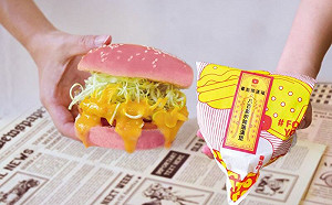 粉紅漢堡「降肉」　網笑：還真貼符