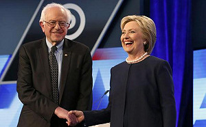 桑德斯嘴硬不認輸  招手希拉蕊合擊川普