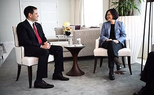 會蔡英文  美參議員盧比歐稱「台灣總統」