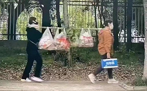 假如時光倒流？上海微解封仍有禁車令 食物得用扁擔和推車扛回家