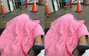 確診男稱兒高燒癱軟｢急診外躺地等六小時｣ 高雄榮總：輕症堅持住院