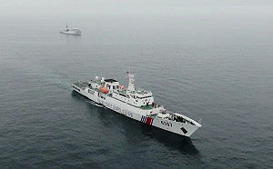 釣魚台又見日海保驅離中海警 遼寧號在石垣島南方、台灣東部操演