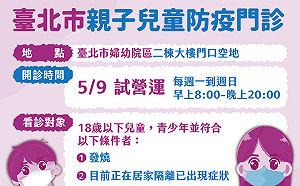 親子防疫急門診首日上路 黃珊珊：要採檢的每個人都要記得預約