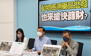 高登2.0？ 藍再揭動物用藥公司330萬資本扛3.8億快篩採購