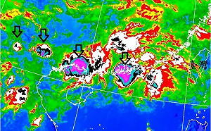 對流胞排排站！鄭明典示警：對流胞2特性  易累積降雨量