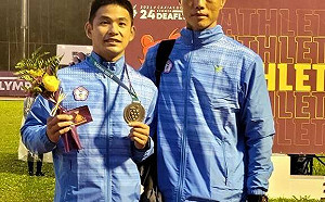 巴西聽奧小將變老將 新北聽障鳥人陳重宇「撐」出銀牌