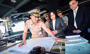 迪化艦巡弋南海  蔡英文：這艘船代表中華民國