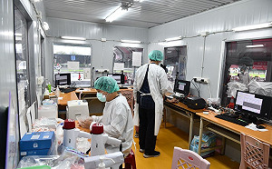 快篩陽=確診即將全面實施  侯友宜視察江翠社篩站完成因應調整