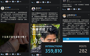網瘋傳「很多孩子都走了！」 四叉貓PO數據：接下來會有更激烈的輿論戰
