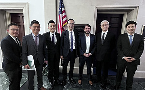 拜會美國跨黨派友台議員  朱立倫盼共為台灣拚外交