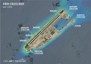 中國在南海建機庫照片曝光  軍事野心藏不住
