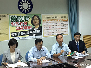 國民黨列內閣八強顧人怨部長 馮世寬奪冠