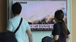 韓軍方：朝鮮中午發射3枚彈道導彈