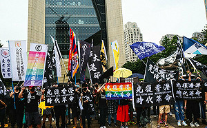 【圖輯】反送中3週年遊行 李明哲：台灣須把政治庇護和移民分開審視