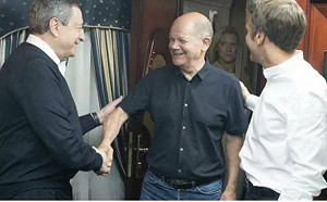 德、法、義三國領導人剛進基輔警報就響起 烏國 : 不期盼會有明確聲明