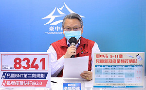 台中市新增本土確診8341例 21例死亡9例未接種疫苗