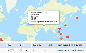 阿富汗人口稠密區6.1強震 傳至少250人睡夢中罹難